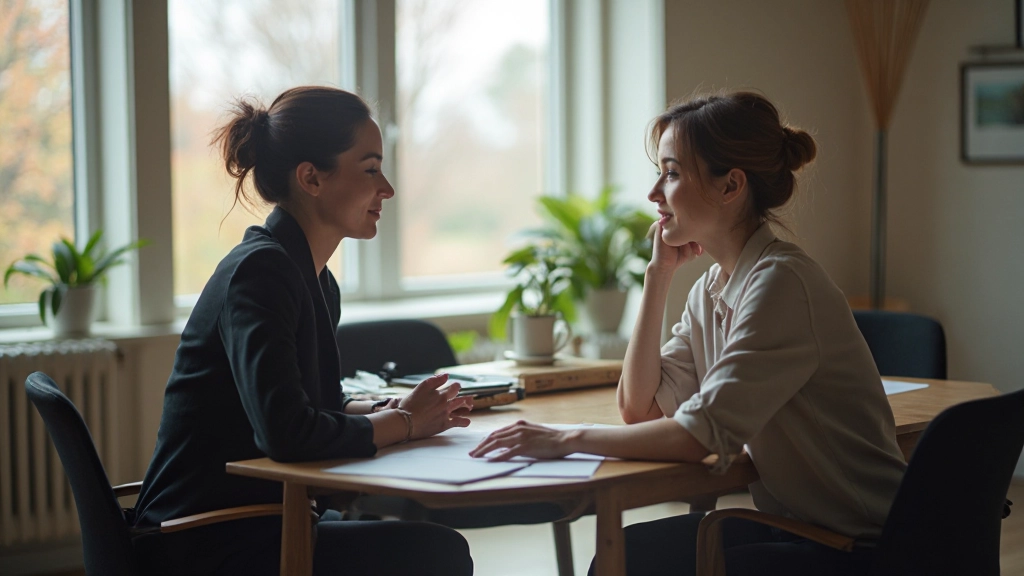 Vrouw houdt presentatie voor publiek in conferentiezaal met enthousiaste lichaamshouding