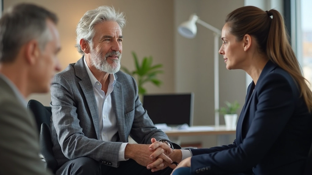 Mentor en student in Ã©Ã©n-op-Ã©Ã©n sessie met aandachtige uitdrukking en open communicatie